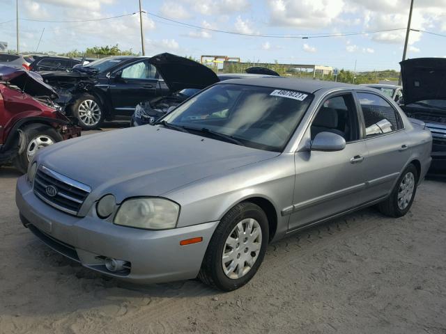 KNAGD126X35250781 - 2003 KIA OPTIMA LX SILVER photo 2