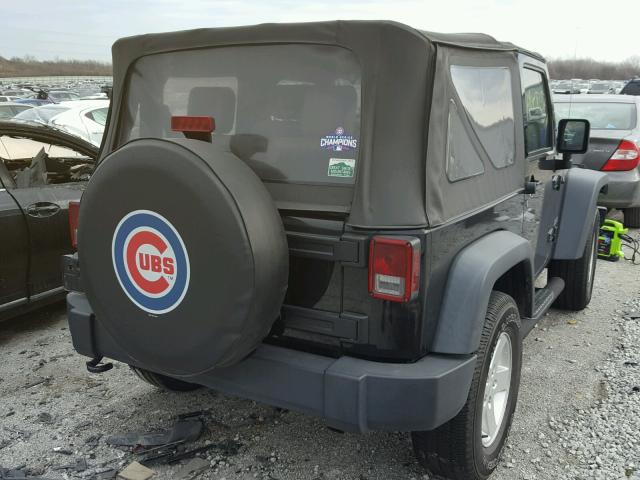 1J4AA2D19AL176801 - 2010 JEEP WRANGLER S BLACK photo 4