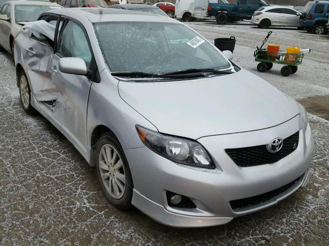 2T1BU4EE2AC388848 - 2010 TOYOTA COROLLA BA SILVER photo 1