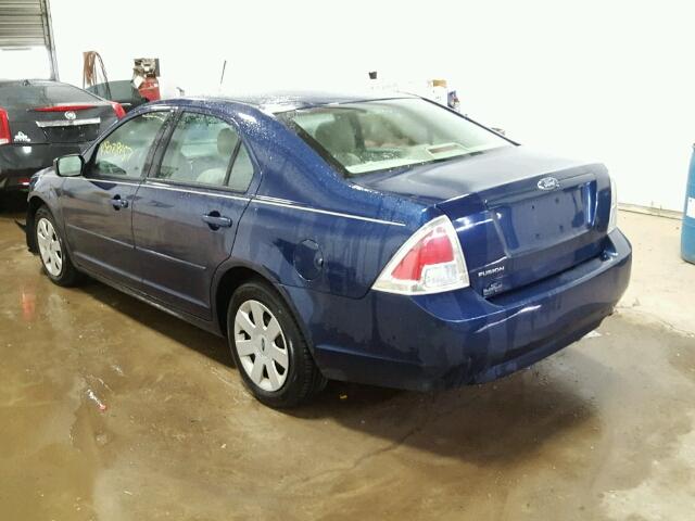 3FAHP06Z37R117575 - 2007 FORD FUSION S BLUE photo 3