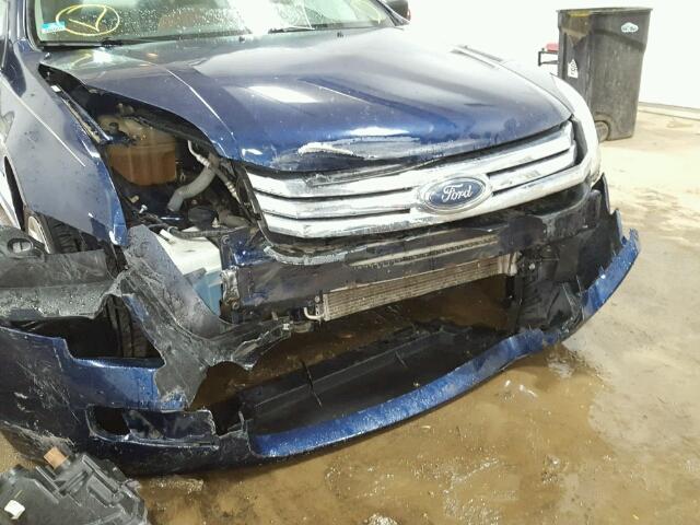 3FAHP06Z37R117575 - 2007 FORD FUSION S BLUE photo 9