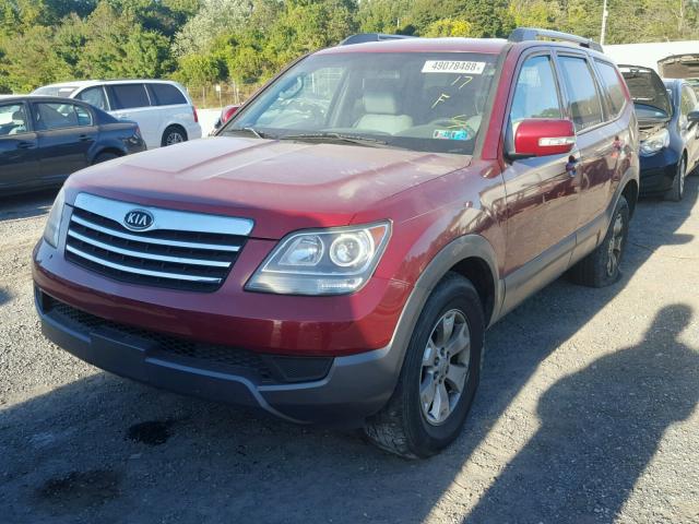 KNDJH741595017580 - 2009 KIA BORREGO LX RED photo 2