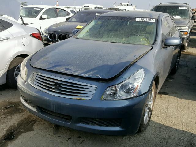 JNKBV61E07M721718 - 2007 INFINITI G35 BLUE photo 2