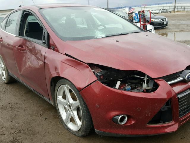 1FADP3N2XDL114168 - 2013 FORD FOCUS TITA BURGUNDY photo 9