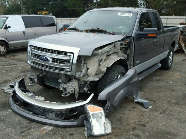 1FTFX1ET3DFC71720 - 2013 FORD F150 SUPER SILVER photo 2