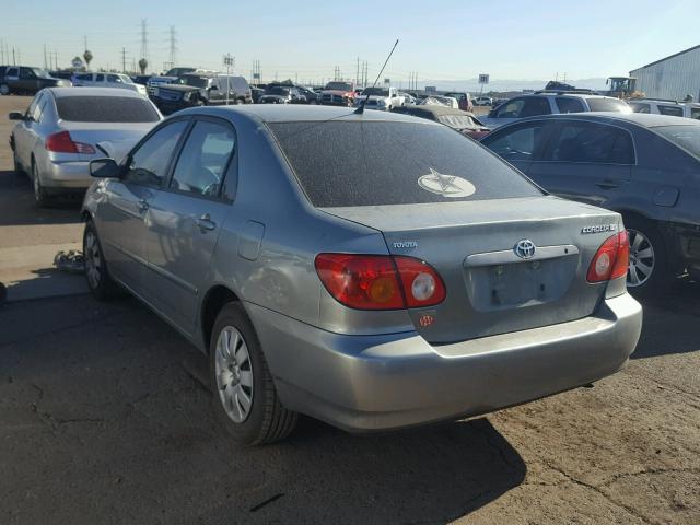 1NXBR32E04Z308806 - 2004 TOYOTA COROLLA CE SILVER photo 3