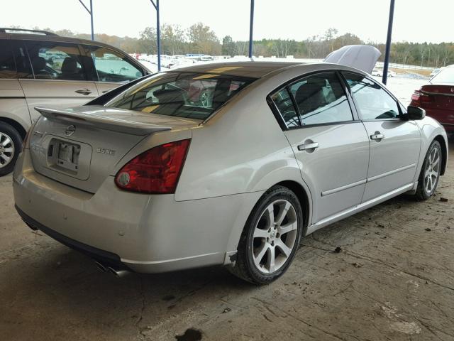 1N4BA41E27C842151 - 2007 NISSAN MAXIMA SE SILVER photo 4