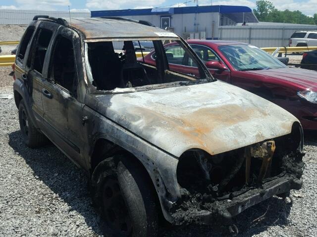 1J4GL48K34W212245 - 2004 JEEP LIBERTY SP BURN photo 1