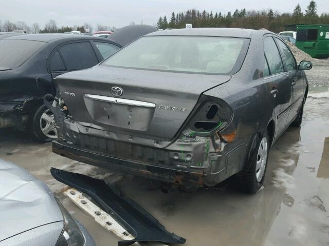 JTDBE32K630207538 - 2003 TOYOTA CAMRY LE GRAY photo 4