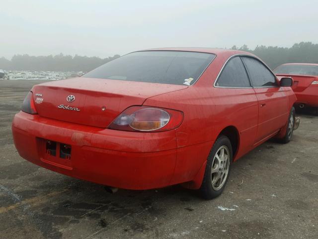 2T1CE22P23C024461 - 2003 TOYOTA CAMRY SOLA RED photo 4