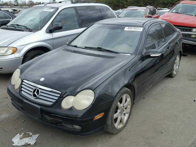 WDBRN40J93A419129 - 2003 MERCEDES-BENZ C 230K SPO BLACK photo 2