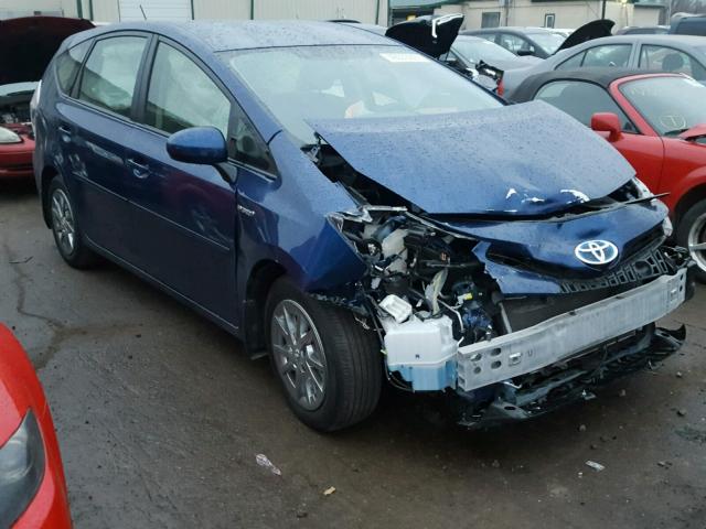 JTDZN3EU0FJ030804 - 2015 TOYOTA PRIUS V BLUE photo 1