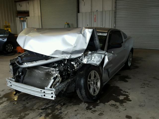 1ZVBP8AM0E5203045 - 2014 FORD MUSTANG SILVER photo 2