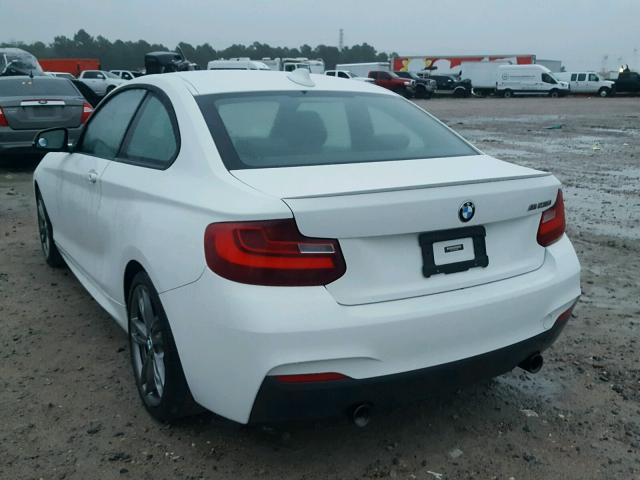 WBA1J7C50FV253846 - 2015 BMW M235I WHITE photo 3