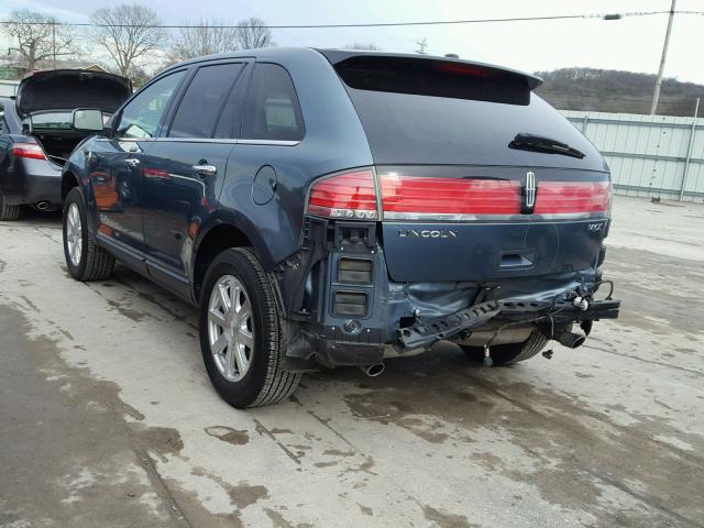 2LMDJ6JC4ABJ13122 - 2010 LINCOLN MKX TEAL photo 3