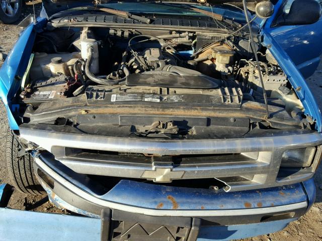 1GCCS19W4R8143083 - 1994 CHEVROLET S TRUCK S1 BLUE photo 7