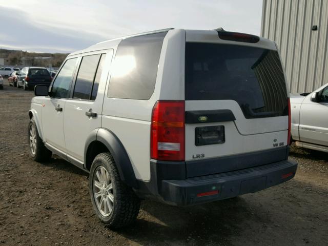 SALAE25478A493350 - 2008 LAND ROVER LR3 SE WHITE photo 3