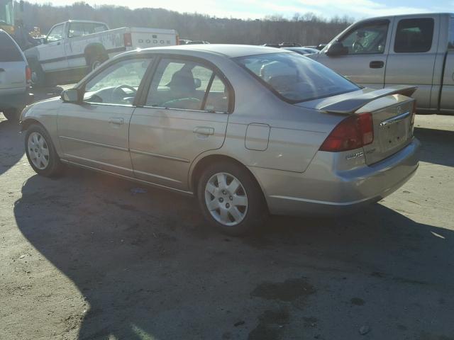 2HGES26711H510159 - 2001 HONDA CIVIC EX GOLD photo 3