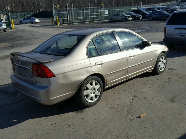 2HGES26711H510159 - 2001 HONDA CIVIC EX GOLD photo 4