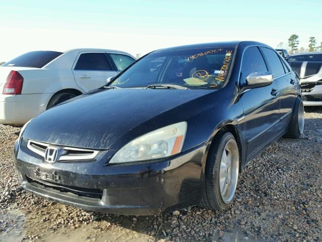 1HGCM56654A043518 - 2004 HONDA ACCORD EX BLACK photo 2