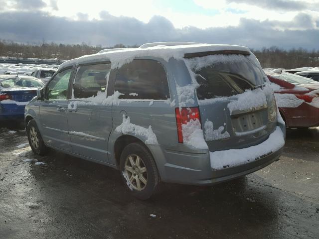 2A8HR54P38R731075 - 2008 CHRYSLER TOWN & COU BLUE photo 3