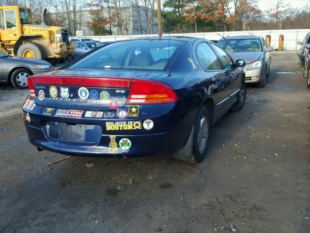 2B3HD56M64H678625 - 2004 DODGE INTREPID E BLUE photo 4