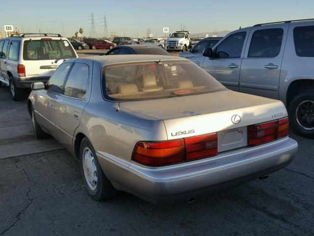 JT8UF11E5R0211528 - 1994 LEXUS LS 400 BROWN photo 3