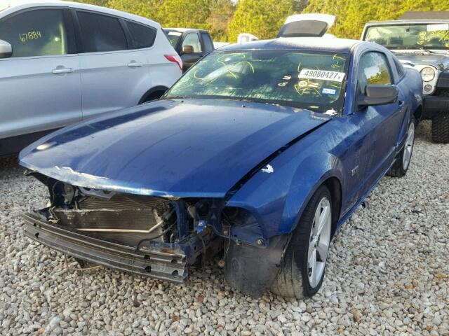 1ZVHT82H875197733 - 2007 FORD MUSTANG GT BLUE photo 2