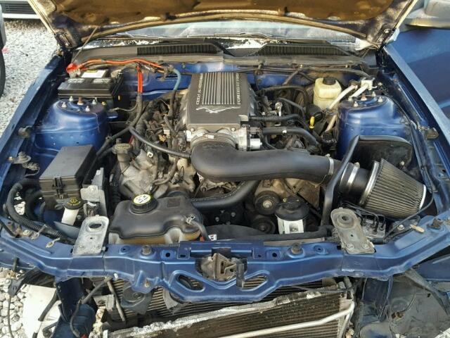 1ZVHT82H875197733 - 2007 FORD MUSTANG GT BLUE photo 7