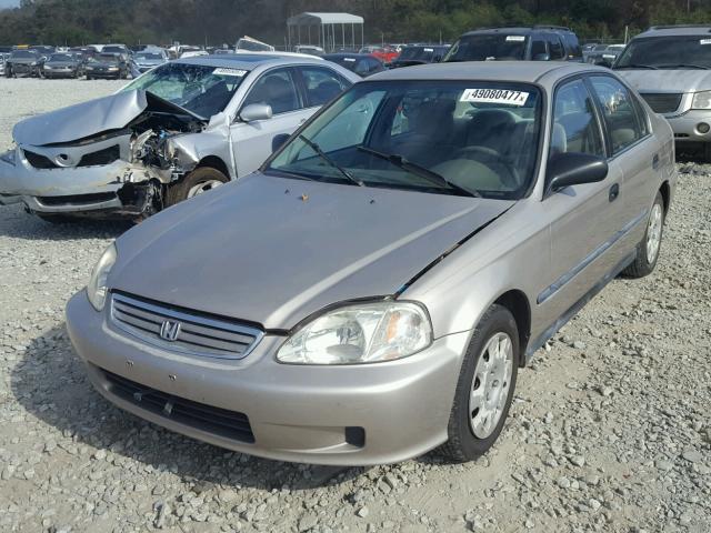 1HGEJ6576YL009101 - 2000 HONDA CIVIC LX TAN photo 2