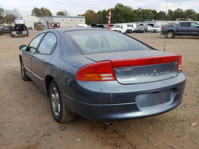 2B3HD56M52H144254 - 2002 DODGE INTREPID E BLUE photo 3