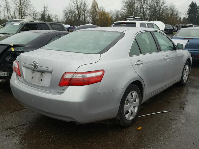 4T1BE46K77U524657 - 2007 TOYOTA CAMRY NEW SILVER photo 4