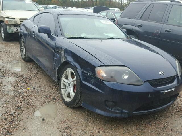 KMHHM65D45U166409 - 2005 HYUNDAI TIBURON BLUE photo 1