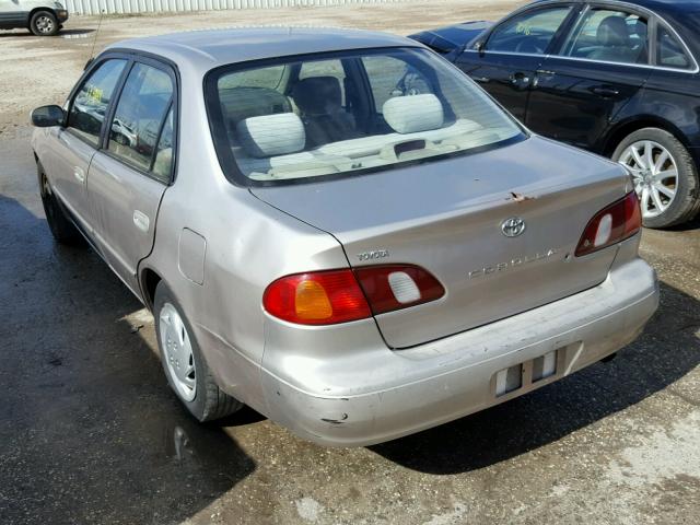 1NXBR12E0YZ326815 - 2000 TOYOTA COROLLA VE TAN photo 3