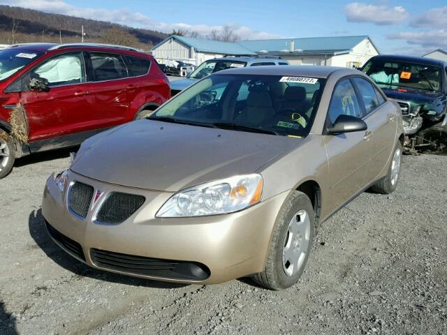 1G2ZF58B674205452 - 2007 PONTIAC G6 VALUE L TAN photo 2