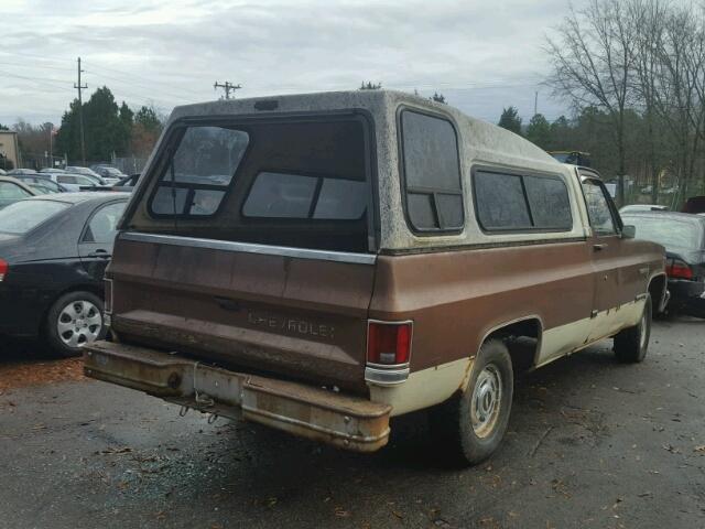 1GCCC14D1BS177526 - 1981 CHEVROLET C10 BROWN photo 4