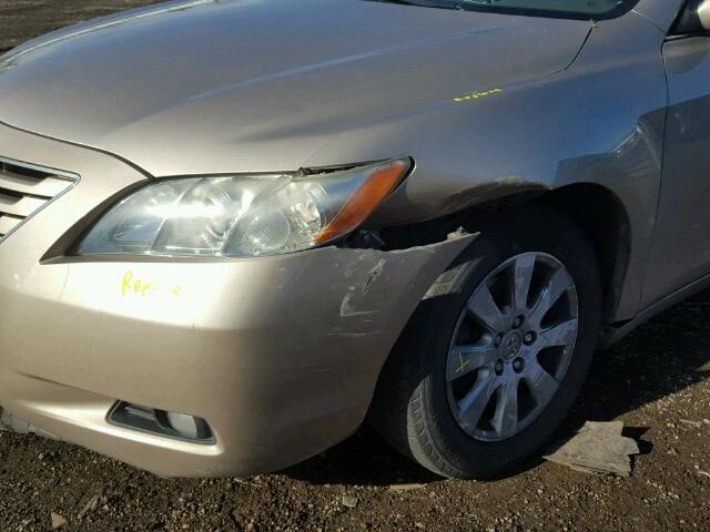 4T1BK46K77U516535 - 2007 TOYOTA CAMRY NEW TAN photo 9