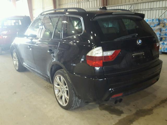 WBXPC93467WF23593 - 2007 BMW X3 3.0SI BLACK photo 3