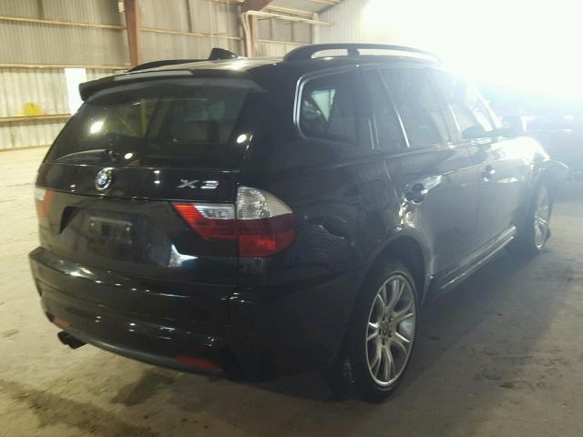 WBXPC93467WF23593 - 2007 BMW X3 3.0SI BLACK photo 4