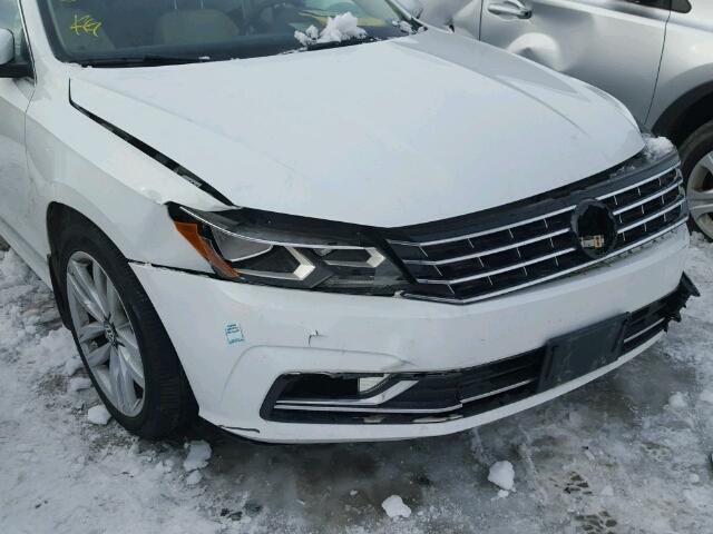 1VWCS7A38GC066195 - 2016 VOLKSWAGEN PASSAT SEL WHITE photo 9