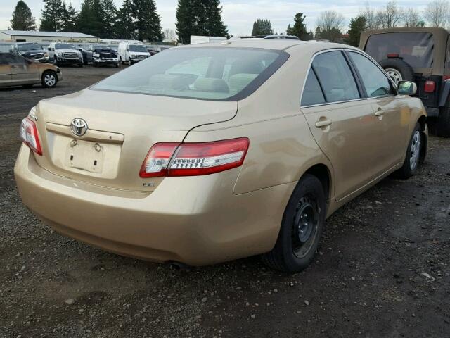 4T1BF3EKXBU204072 - 2011 TOYOTA CAMRY BASE GOLD photo 4