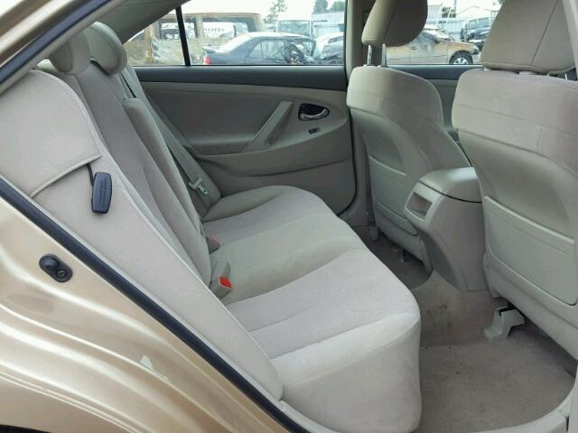 4T1BF3EKXBU204072 - 2011 TOYOTA CAMRY BASE GOLD photo 6