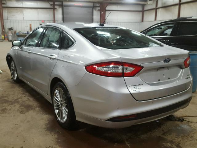 3FA6P0LU1DR370034 - 2013 FORD FUSION SE GRAY photo 3