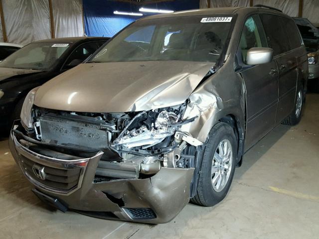 5FNRL3H64AB093911 - 2010 HONDA ODYSSEY EX TAN photo 2
