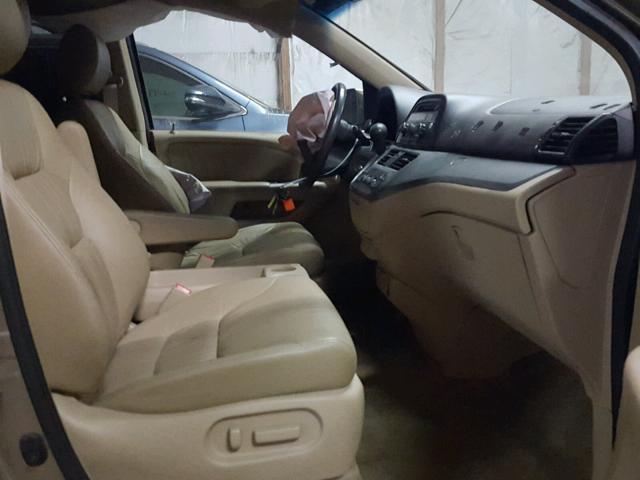 5FNRL3H64AB093911 - 2010 HONDA ODYSSEY EX TAN photo 5