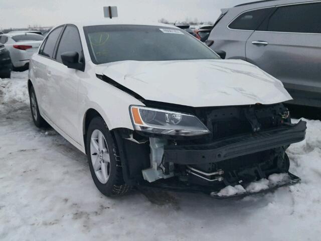 3VW2K7AJ4BM382971 - 2011 VOLKSWAGEN JETTA BASE WHITE photo 1