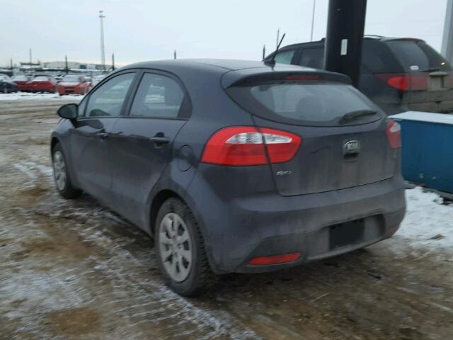 KNADM5A38E6956565 - 2014 KIA RIO LX GRAY photo 3