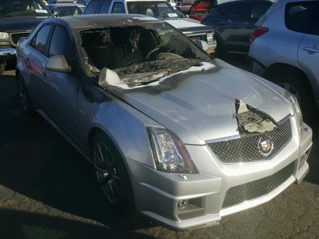 1G6DV5EP7D0159564 - 2013 CADILLAC CTS-V SILVER photo 1