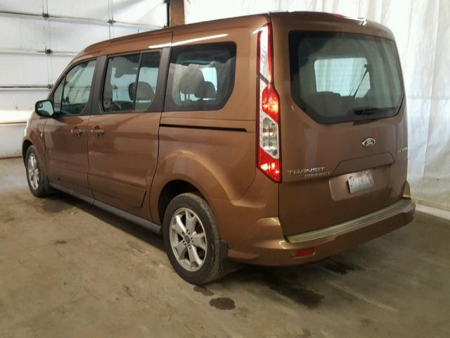 NM0GE9G78E1169317 - 2014 FORD TRANSIT CO BROWN photo 3