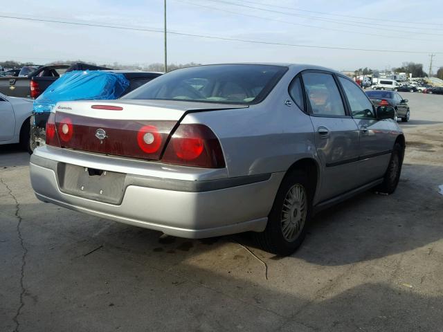 2G1WF52E619139029 - 2001 CHEVROLET IMPALA SILVER photo 4